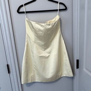 WeWoreWhat Cream Slip Dress